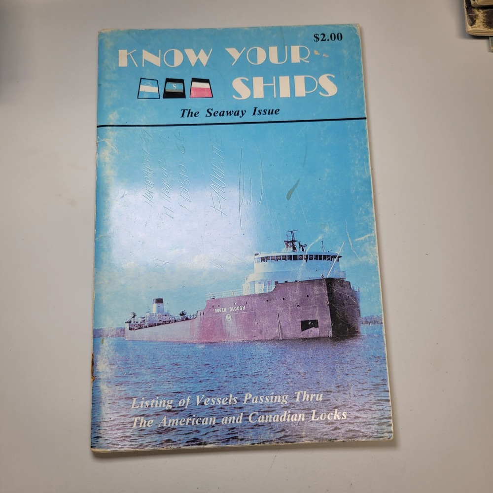 Know Your Ships 1973 Seaway Issue 15th Edition Great Lakes Vessels